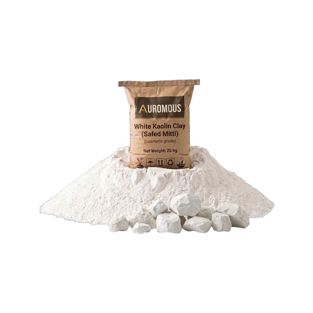 White Kaolin Clay (Safed Mitti)