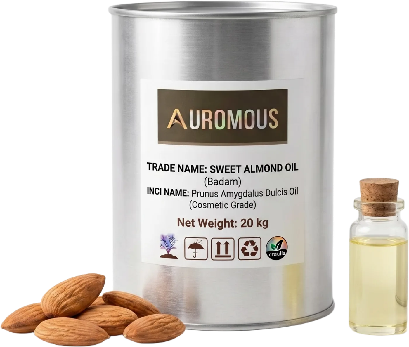 Sweet Almond Oil, Cosmetic Grade (Badam)